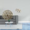 thumbnail image 2 of Escultura de pared de metal rústico, estatua de animal, figura de hierro forjado 3D, placa de madera tallada a mano, arte de tallado para ofi, 2 of 8