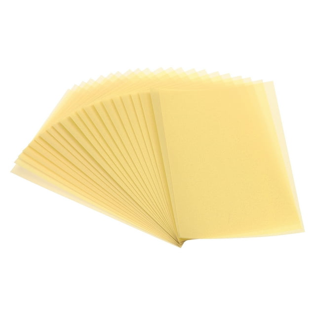 Uxcell 30 Sheets Vellum Paper 8.5 x 10.98 inch, Printable Translucent Paper for Invitations, 100GSM, Gold Tone