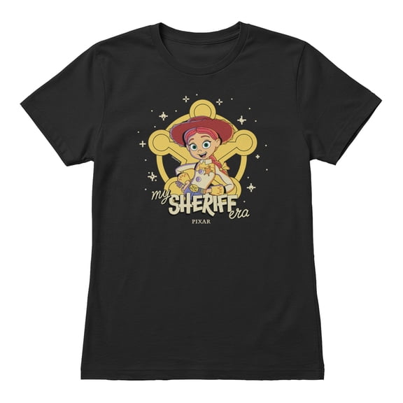 Disney Pixar Toy Story 5 My Sheriff Era Jessie Women's T Shirt (Black, S-XXL)