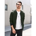 thumbnail image 3 of Colsmile Men's Bomber Jacket, Casual Lightweight Zip Up Varsity Jacket, Fashion Outerwear for Men, 3 of 9