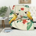 thumbnail image 4 of FCXZI Birds Flowers Branch Fuzzy Fluffy Soft Cozy Blanket 40*50in, 4 of 7