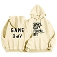 thumbnail image 1 of WEAIXIMIUNG Sweatshirts à Col Rond pour Femmes Designs Mignons Femmes Décontracté Manches Longues Léger Hoodie Sweatshirts Imprimé Graphique Lettre Pull Football Sweatshirts Blouse, 1 of 4
