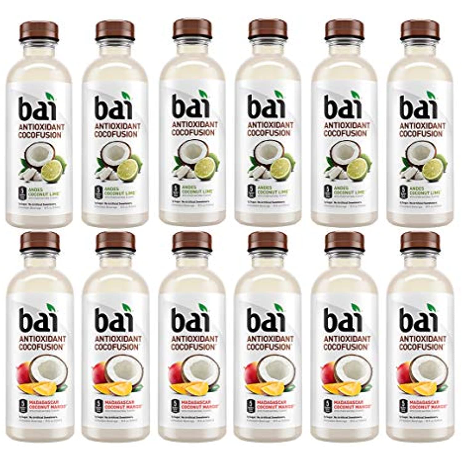 LuvBox Variety Bai Antioxidant Water Pack , Pack Of 12 , 18 Fl Oz