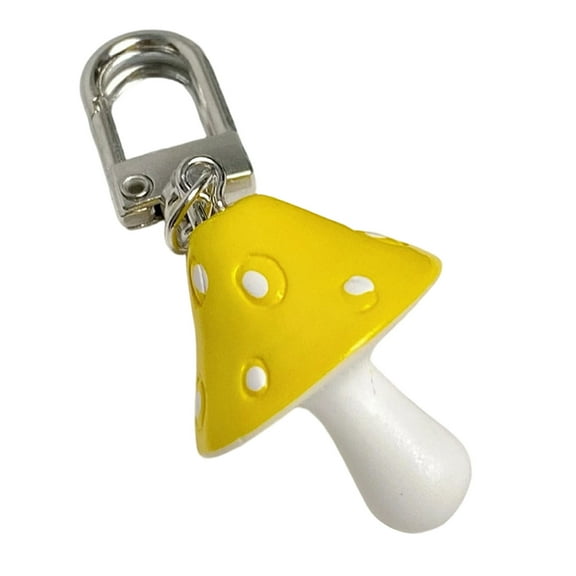 Adorable Colorful Mushroom Keychain Lovely Resin Bag Charm For Keys Backpacks Gifts Lightweight Sturdy User Friendly Accessories