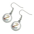 thumbnail image 2 of Letter Z Floral Monogram Initial Novelty Dangling Drop Charm Earrings, 2 of 5