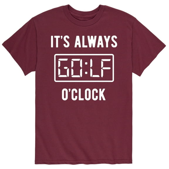 Instant Message - It's Always Golf O'Clock-Men's Short Sleeve Graphic T-Shirt