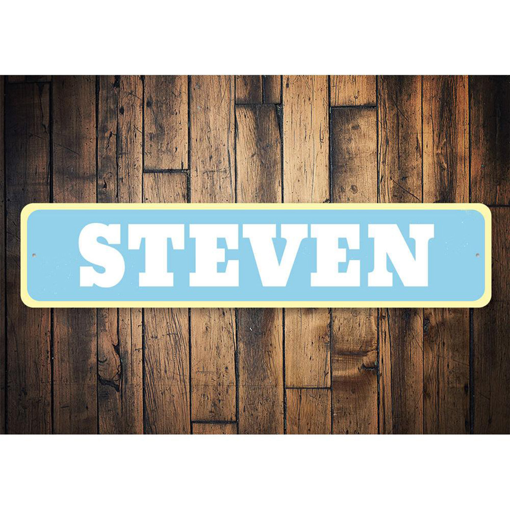 Baby Name Sign, Custom Newborn Name Decor, Welcome Home Sign, Baby Nursery Room Aluminum Sign - 4x18 inches