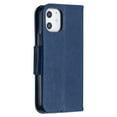 thumbnail image 5 of Allytech iPhone 12 mini Case, Folio Flip PU Leather Slim Fit Kickstand Cover with Credit Cards Holder Hand Wrist Strap Wallet Case Cover for Apple iPhone 12 Mini 5.4", Blue, 5 of 6