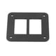 thumbnail image 3 of Soporte de carcasa de panel de interruptor basculante de aluminio negro de 2 vías para remolque de automóvil, barco y duradero, 3 of 9