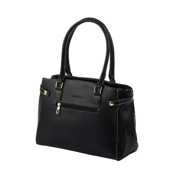 Bolsa Tote Camille, Bolsa de Mano, Asas Largas negro Tote