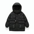 thumbnail image 3 of YunPes Girls Puffer Winter Coat Warm Down Insulated Quilted Jacket Windproof Hooded Outerwear Cute Lightweight Outdoor Clothes, 3 of 3