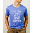 thumbnail image 3 of Always Came Back With The Milk Funny Shirt for Dad Just A Dad Tee for Men Heather Blue Shirt Adult Large, 3 of 5