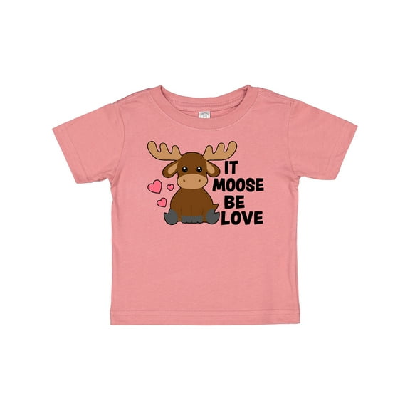 Inktastic It Moose Be Love with Cute Moose Boys or Girls Baby T-Shirt