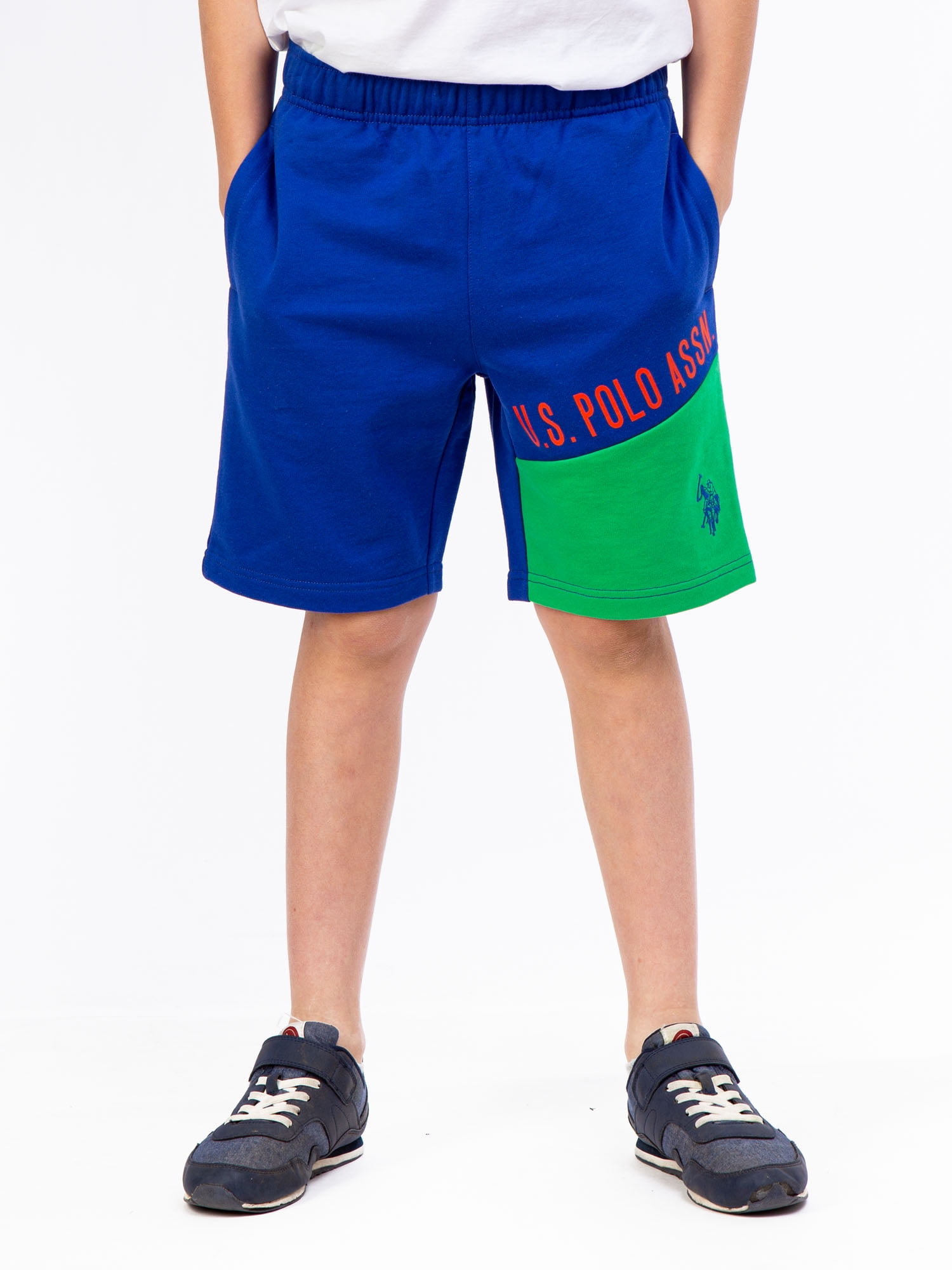 U.S. Polo Assn. Boys Terry Shorts, 2- Pack, Sizes 4-18
