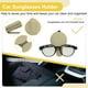 thumbnail image 5 of Clip para gafas de sol en el parasol del coche Unique Bargains, soporte magnético de cuero PU beige, 5 of 7