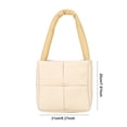 thumbnail image 4 of Bolso de mano de plumón para mujer, Bolso de axila de moda informal, Bolso de compras de almohada ligero, 4 of 8