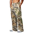 thumbnail image 6 of LTTVQM Men's Casual Outdoor Camo Trousers Scenic Country Camo Adjustable Drawstring Waist Relaxed Thigh Fit Camping Wide Leg Full Length Pants Bronze S, 6 of 7
