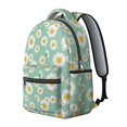 thumbnail image 2 of Daisy Pioneer Flower Green Pattern Backpack for School, Cute School Bag with Adjustable Shoulder Straps and Padded Back, 15.3"x11"x7.1", 2 of 4