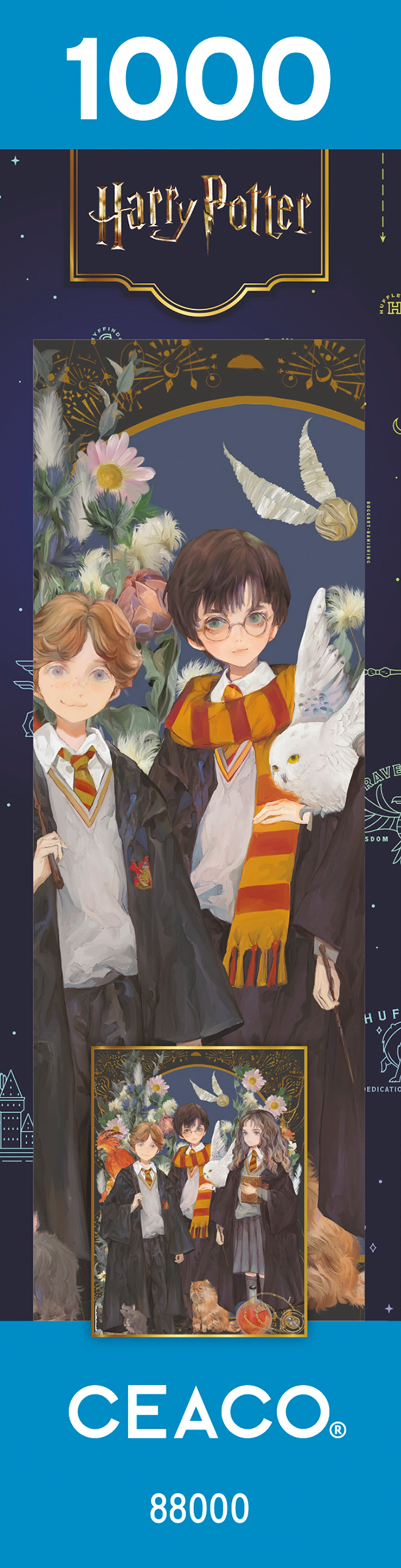 Ceaco Harry Potter Harry, Ron, Hermione 1000-Piece Interlocking Jigsaw Puzzle for Children Ages 14+