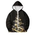 thumbnail image 4 of YUNAFFT Girls & Boys Christmas Print Hooded Sweatshirt with Zipper Pockets Casual Sporty Jacket 4-12Y, 4 of 6