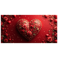 thumbnail image 3 of Red Roses Flower Vase Backdrop Photo Booth Background Romantic Hanging Hearts Wedding Photography Banner Valentines Celebrations Decor Event, 3 of 4