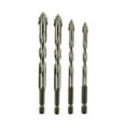 thumbnail image 1 of 4x Brocas excéntricas con dientes de de cuatro ranuras Brocas para el hogar Brocas excéntricas con cabeza sesgada resistentes al desgaste para, 1 of 8