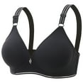 thumbnail image 2 of Kureaily Women's Comfortable Thin Chest Show Small Gathered Breathable Comfortable No Steel Ring Uphold Anti Drop Bra Womens Comfortable Bra, 2 of 3