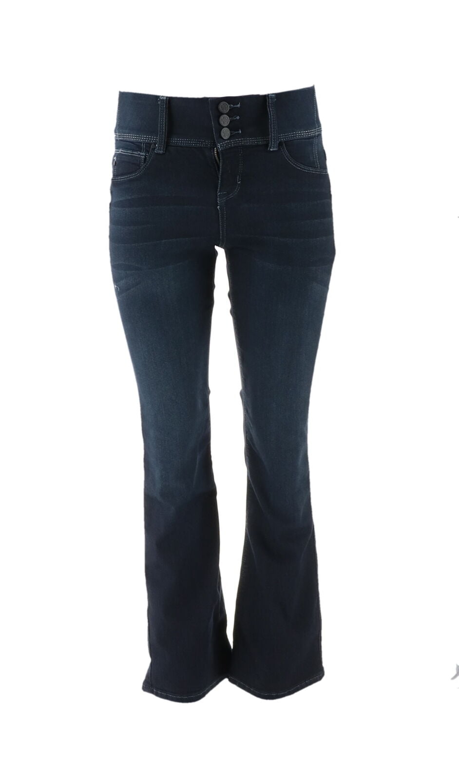 laurie felt curve silky denim boot cut jeans