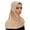 Beige, variant on Elegant Women's Solid Color Stretch Hijab Scarf Comfortable Daily Wear Fashion Head Covering Accessory