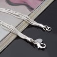 thumbnail image 5 of Cadena de cinco líneas de plata de ley 925 con brazalete de cinco corazones, 5 of 5