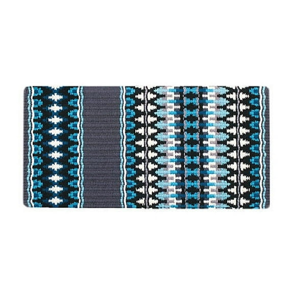 Mayatex Double Arrow Saddle Blanket 40x34 Blue