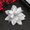 silver, variant on Christmas Artificial Poinsettia Flowers Decorations Large Size 5.9" Glitter Xmas Tree Ornaments Party Supplies with Clips 15 Pcs Silver