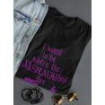 thumbnail image 3 of I Want To Be Where The Mermaids Are Swimming Women Black T-Shirt, Female 3X-Large, 3 of 4