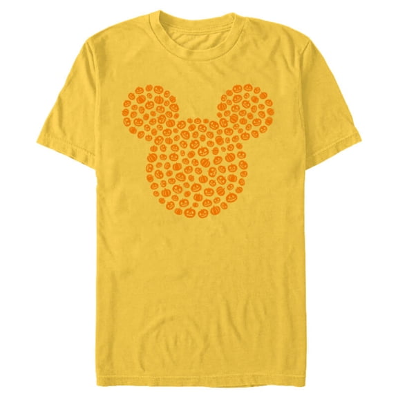 Disney Mickey Mouse Jack-O'-Lanterns Halloween - Short Sleeve Blended T-Shirt for Adults - Customized-Putty Snow Heather