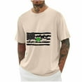 thumbnail image 1 of Camisetas de Manga Larga para Hombre Algodón Impresión Cuello Redondo Blusas de Moda Casual, 1 of 3