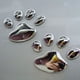 thumbnail image 3 of 4 pares de pegatinas de PVC con diseño de pata de oso y pata de perro para coche., 3 of 5