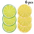 thumbnail image 2 of 6 Pcs Tranche de Citron Créative Décorative Modèle de Fruit Artificiel Tranche de Lime pour la Maison, 2 of 10