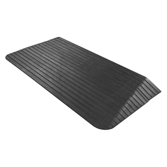 Solid Rubber Threshold Ramp 2-1/2" 1,500 lb. Capacity for Wheelchairs and Power Scooters Indoor Outdoor Use