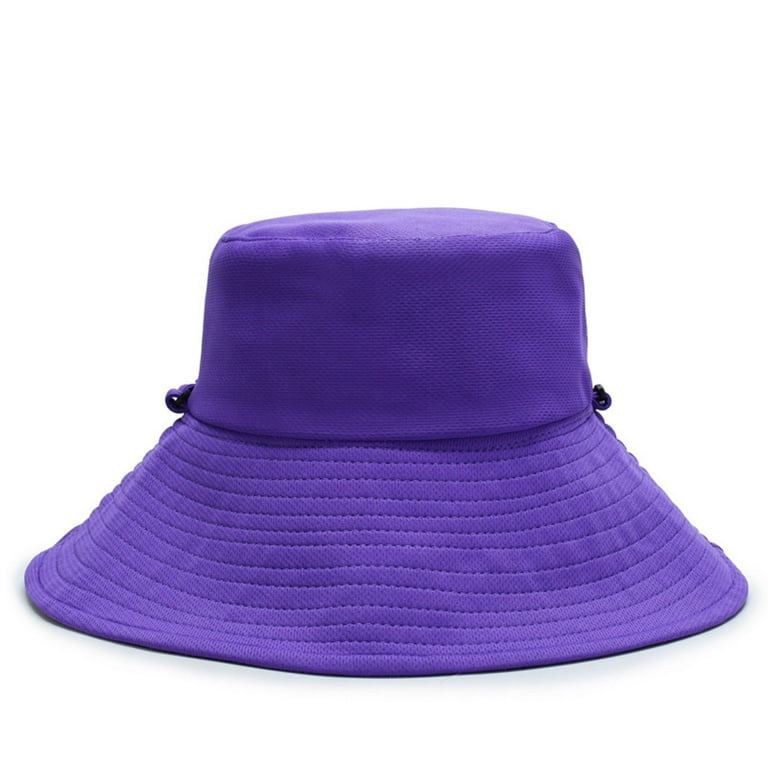 Fesfesfes Fisherman's Hat Men and Women Bucket Hat Solid Color