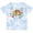 Tie Dye Blue, variant on Inktastic Sloth Cute Girls Flowered Girls Toddler T-Shirt