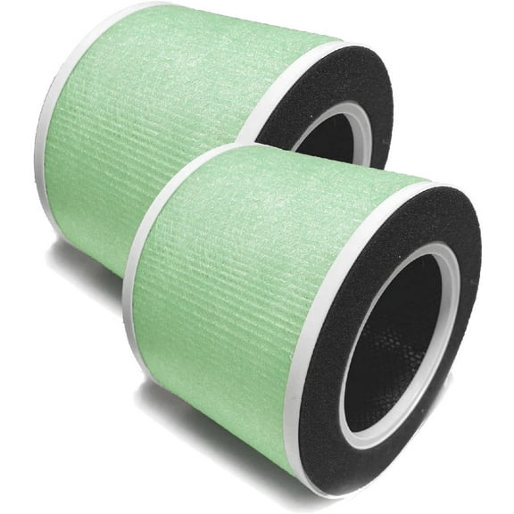 Nispira True HEPA Carbon Replacement Filter RP-AP088-F2 Compatible with RP-AP088 Air purifier RP-AP088W/RP-AP088B 4 Stage Filtration System, 2 Packs