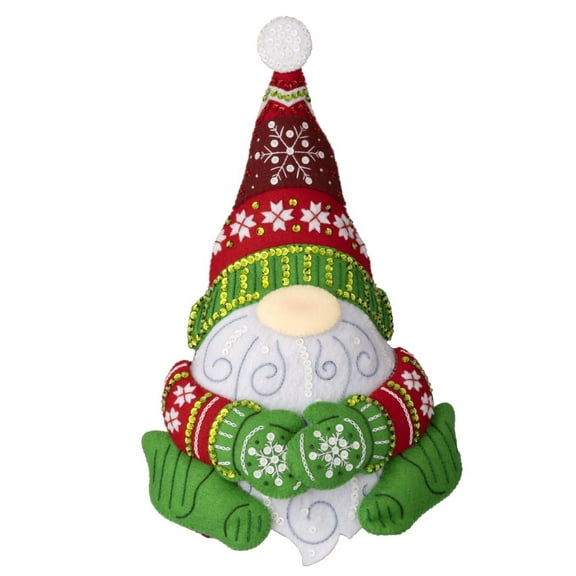 Bucilla® Nordic Gnome Door Stopper Felt & Sequin Kit
