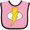 Pink and Black, variant on Inktastic Superhero Baby Lightening Bolt Boys or Girls Baby Bib