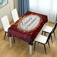 thumbnail image 7 of Coolnut Christmas Balls Tablecloth, Waterproof Washable Polyester Square Table Cover, Durable Tablecloth for Kitchen Dining Table Party Decor, 60"X 120", 7 of 7
