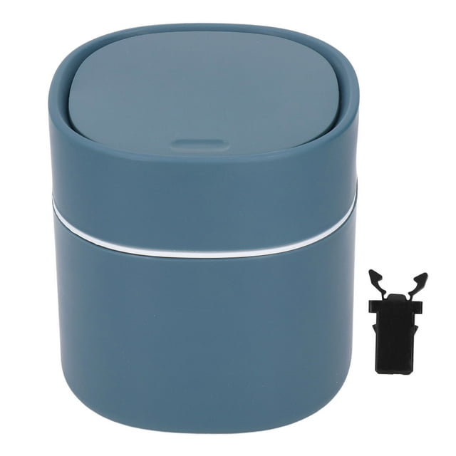 Desk Trash Can, Mini Trash Can Simple Design For Kitchen For Living Room For Bedroom Blue