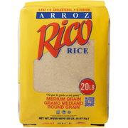 Rico Medium Grain Rice, 20 lbs