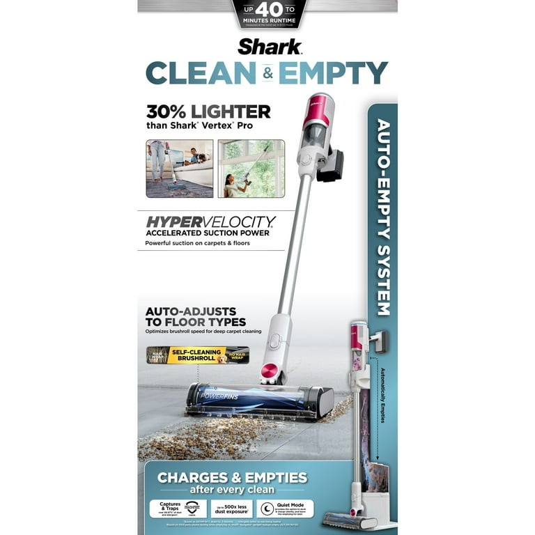 Shark Clean & Empty Cordless Stick Vacuum, Carpet and Hardfloors