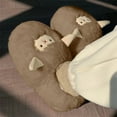 thumbnail image 3 of Oyedens Cute Slippers for Women Sheep Animal Fuzzy House Slippers Warm Plush Memory Foam Indoor Shoes, 3 of 6