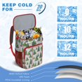 thumbnail image 6 of Travel Cooler Bag - White Christmas Watercolor Tree Pattern Camping Beer Cooler Backpack with Bottle Opener- Waterproof Insulated Picnic Backpacks - Cooler Bag for Beach, 6 of 6