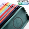 thumbnail image 2 of para Magsafe carga inalámbrica magnética funda movil para apple iphone 11 12 13 14 Pro Max Mini XR X XS Max 8 7 14 Plus SE 2020 carcasa trasera de silicona líquida, 2 of 4